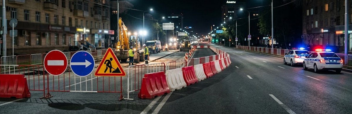 В Алматы временно перекроют участок проспекта Абылай хана