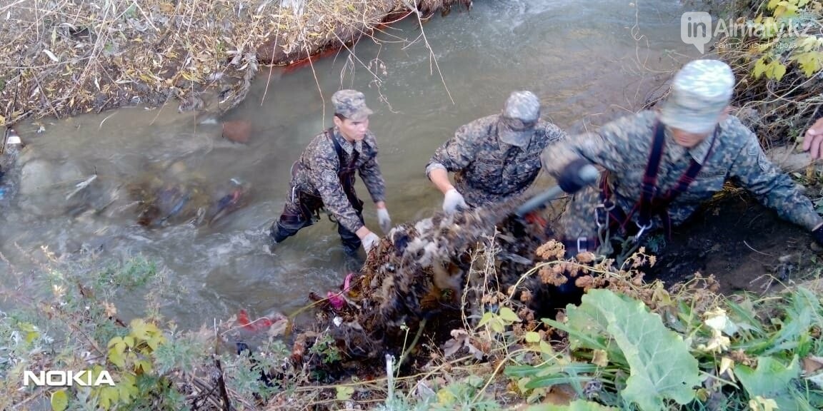 В Алматы спасатели расчистили русло реки Каргалы, фото-2 В Алматы спасатели расчистили русло реки Каргалы, фото-2